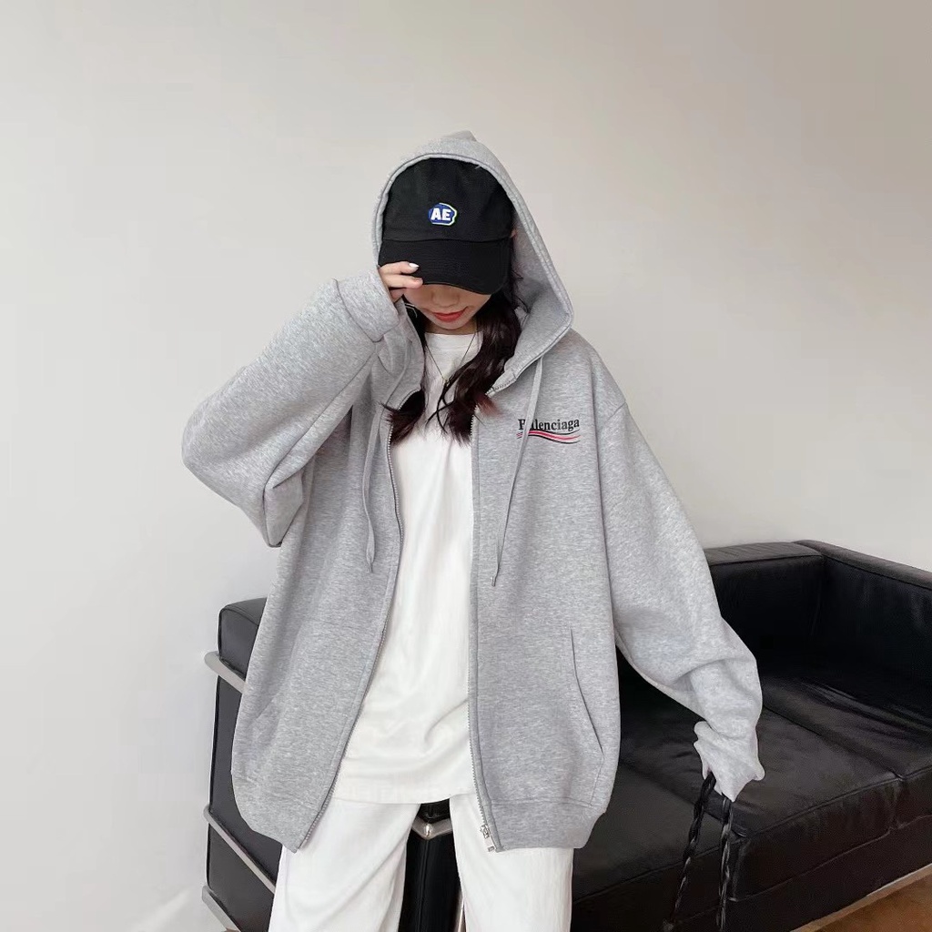 Áo khoác nỉ hoodie form rộng dày dặn có mũ trơn Unisex  FREESIZE HNDAKN01 | BigBuy360 - bigbuy360.vn