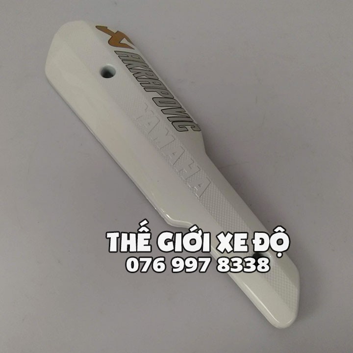 Bộ ốp pô ex 150 và chụp đít pô exciter 150 trắng pát bô ốp đuôi pô cực đẹp và sang chảnh