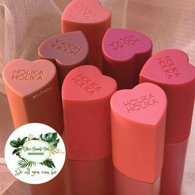 Son tint Holika Holika Heart Crush Glow Tint Air 3g - Son bóng Holika Holika nhập khẩu Hàn Quốc