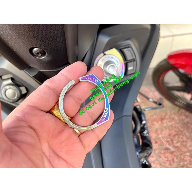 Dán ổ khoá ex 155  titan 7 màu - đồ chơi xe ex 155