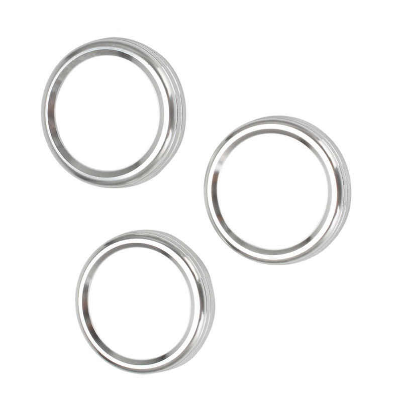 Set 3 Viền Bọc Nút Điều Hòa Không Khí Cho Jeep Wrangler JL 2018-2021