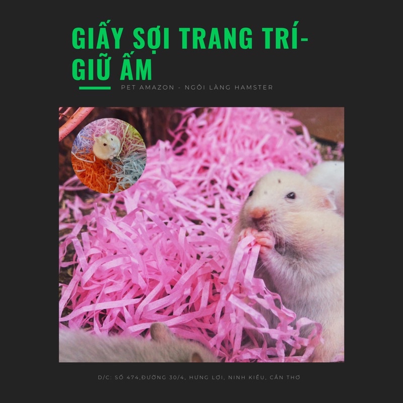 Giấy lót sợi giữ ấm cho hamster