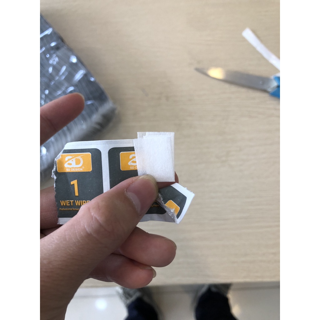 Giấy lau chính hãng SD Design Cho Kính Cường Lực iphone vệ sinh màn hình điện thoại, ipad, kính mắt hỗ trợ lau sạch bụi