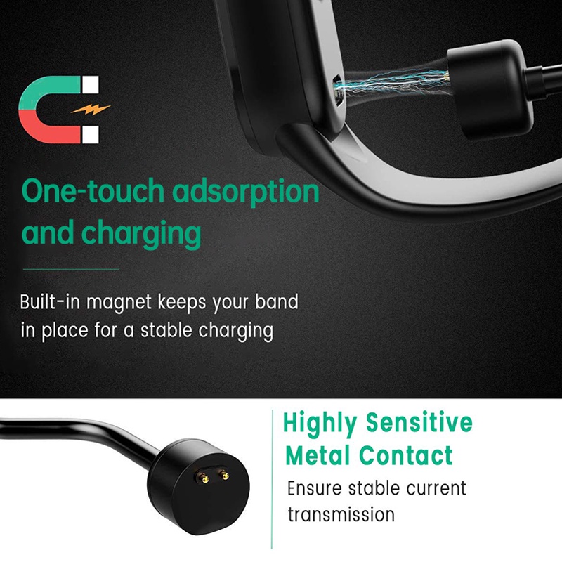 Dây Cáp Sạc USB 1m Cho Đồng Hồ Thông Minh Xiaomi Mi Band 7 6 5 NFC Miband 6 7