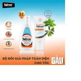 Combo 2 chai (1 dầu gội 100ml và 1 dầu xả 100ml ) chống gàu Selsun