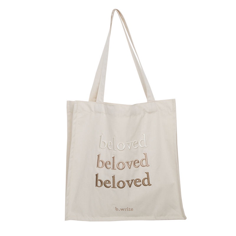 Túi Xách Canvas Cỡ Lớn Thêu Họa Tiết Thời Trang Cho Nữ