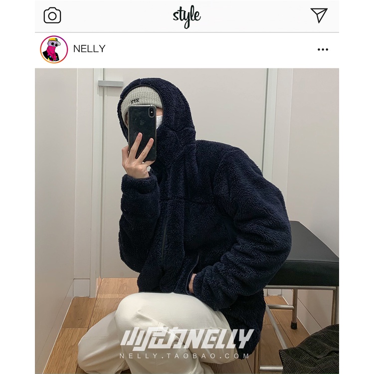 [SẴN] Áo khoác lông Nelly unisex mẫu mới 2021 mã 037 | BigBuy360 - bigbuy360.vn