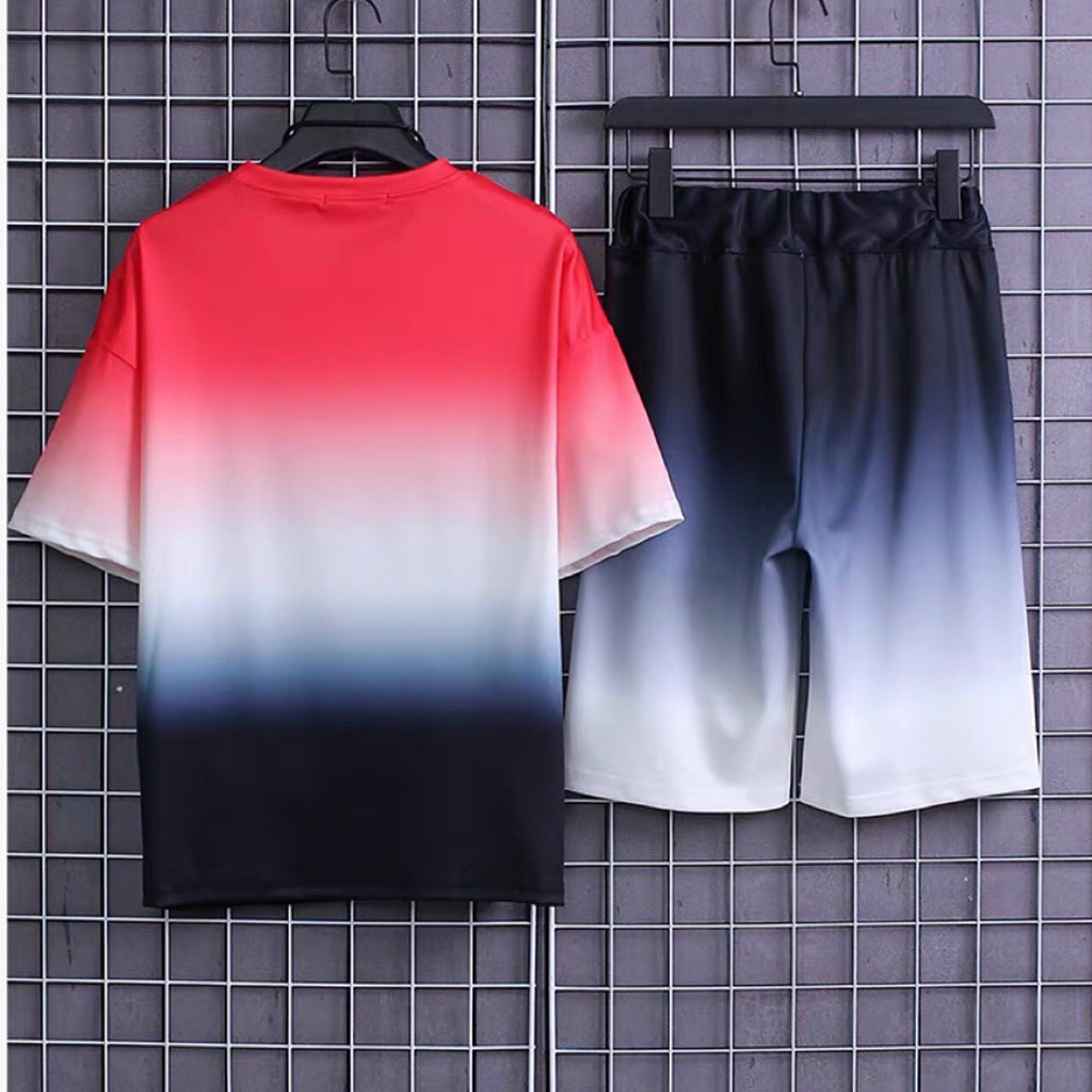 Đồ bộ nam nữ chất vải thun lạnh co giãn 4 chiều in chuyển nhiệt loang đẹp phong cách thời trang unisex (huiloulou)