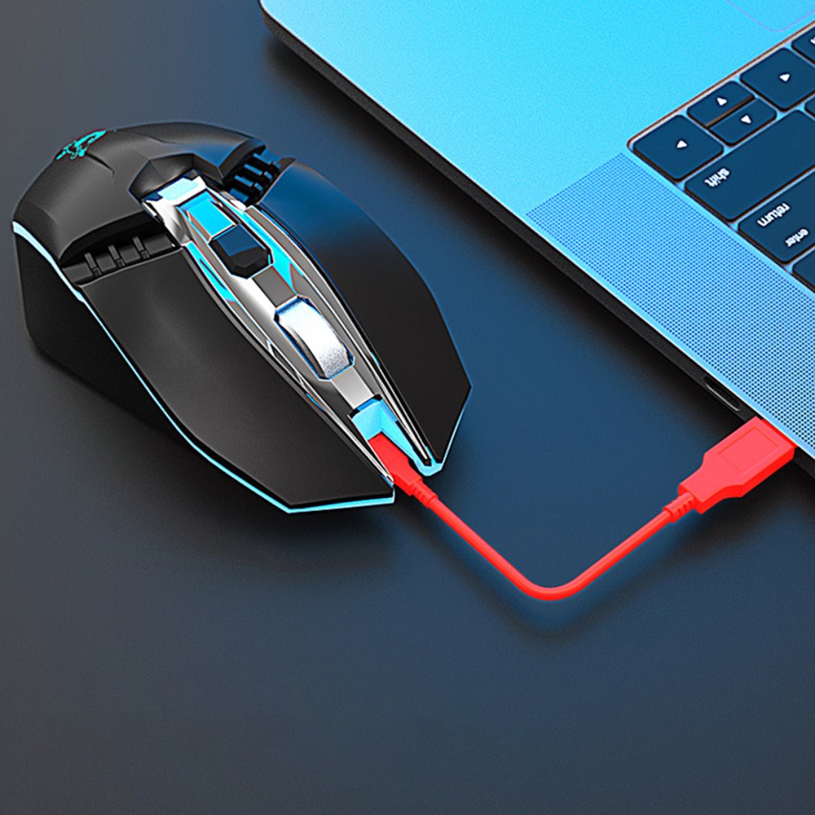 Chuột Quang Không Dây X5 Có Đèn Led Và Thể Sạc Lại Bằng Cổng Usb Cho Pc / Laptop