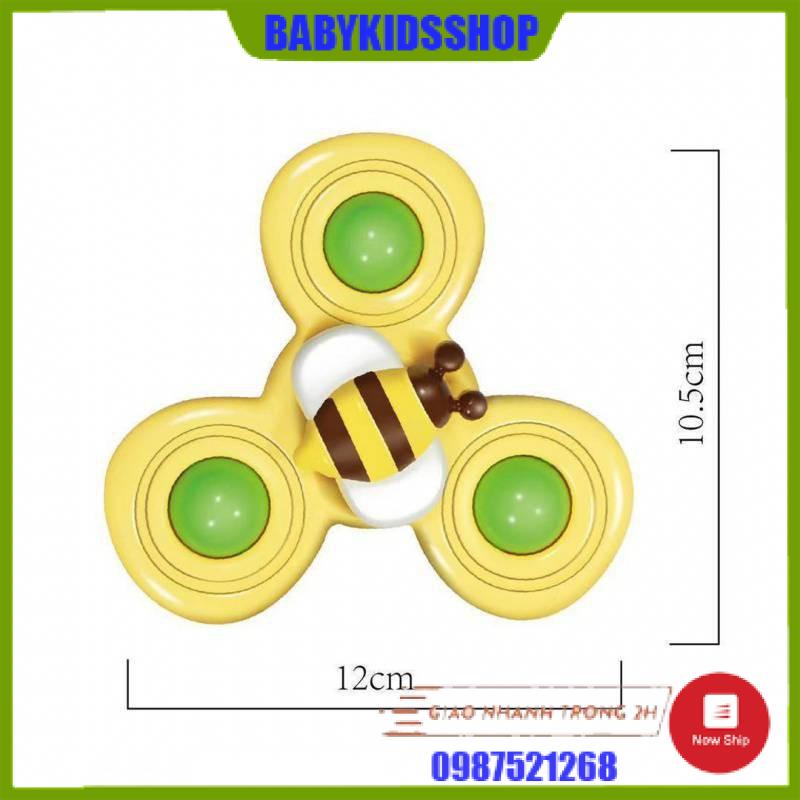 [HÀNG LOẠI 1, TO, ĐẸP] Set 3 con quay spinner, con quay đồ chơi, chong chóng dính tường, âm thanh vui nhộn cho bé