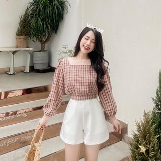 QUẦN SHORT DÂY KÉO BASIC ZAREEN SHO28 TRẮNG