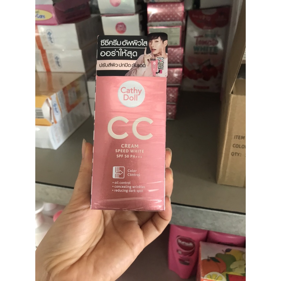 Kem Nền Cathy Doll Speed White CC Cream SPF 50 PA+++ Thái Lan