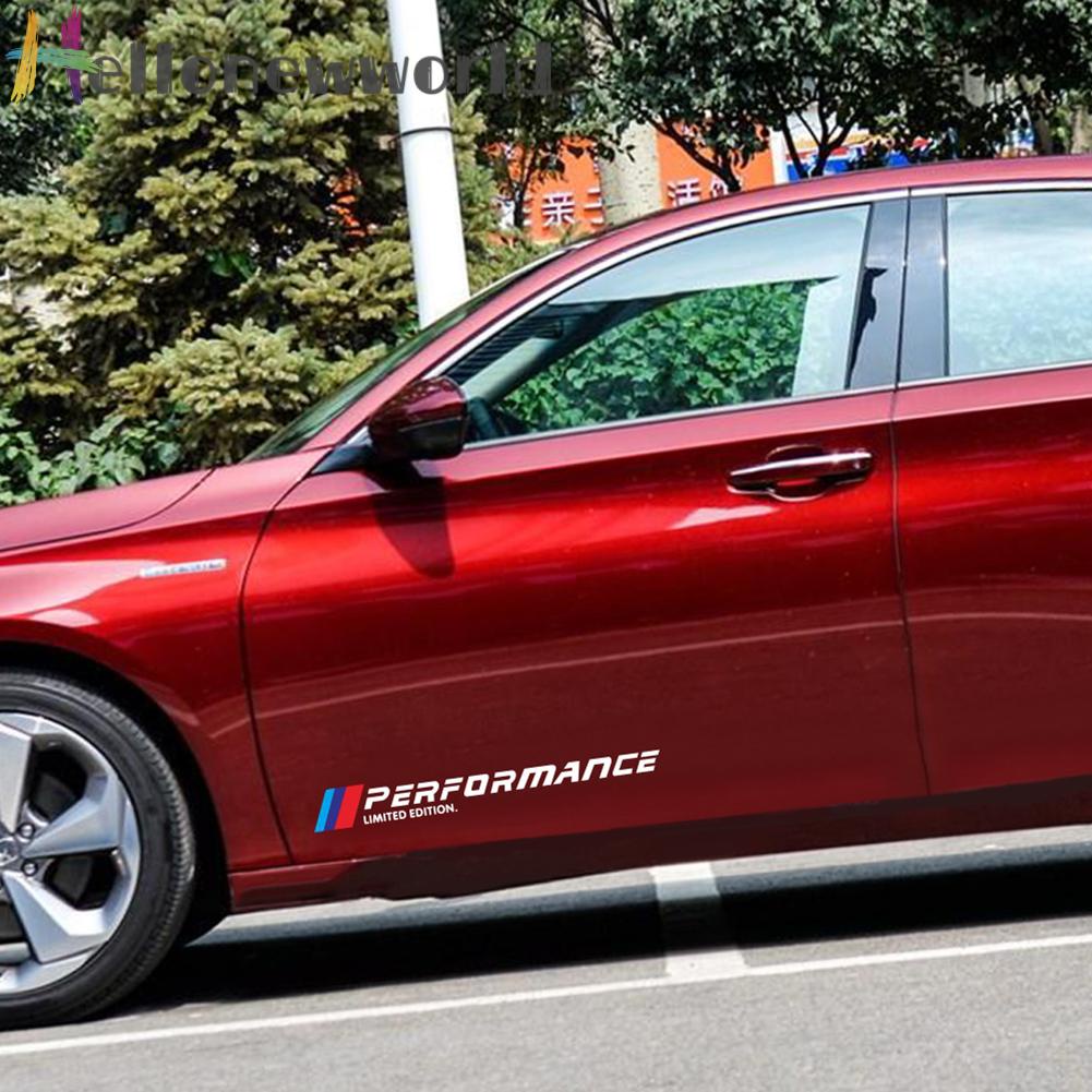 Set 2 Miếng Dán Phản Quang Trang Trí Cửa Xe Hơi