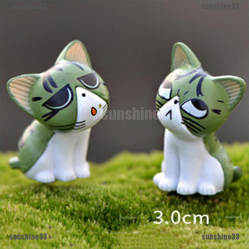 Set 8 Tượng Mèo Con Bằng Nhựa Resin Dễ Thương