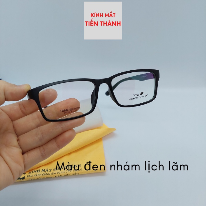 Gọng Nhựa Dẻo Nhẹ Dáng Vuông Dày Bền Đẹp 24128  - Kính Mắt Tiến Thành