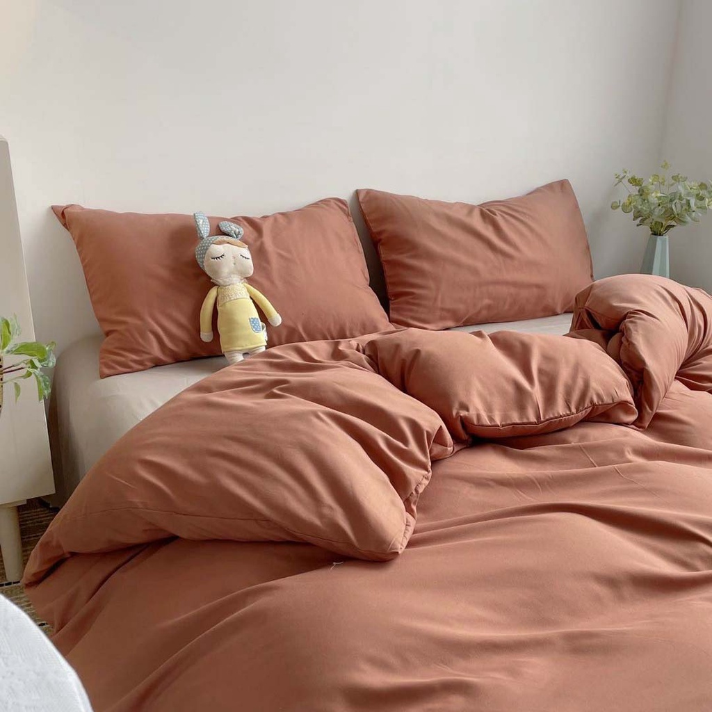 Bộ chăn ga gối Cotton Tici Notag 4 món gam màu pastel phong cách hàn quốc | BigBuy360 - bigbuy360.vn