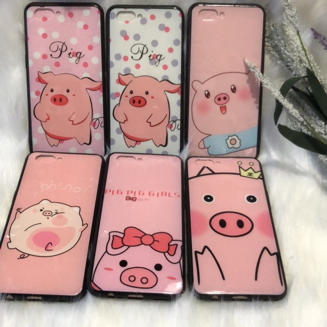 Oppo Realme C1 ốp lưng in hình chú heo xinh xắn