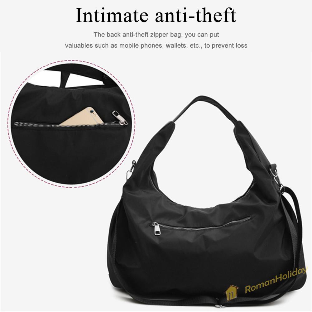 【On Sale】Casual Solid Color Handbag Oxfold Women Large Capacity Shoulder Tote Bag