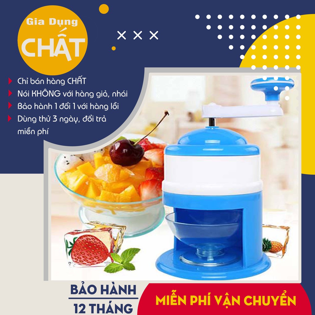 [Hàng Nội Địa] Máy bào đá quay tay đa năng, máy bào đá cầm tay mini đa năng- Bảo hành 12 tháng