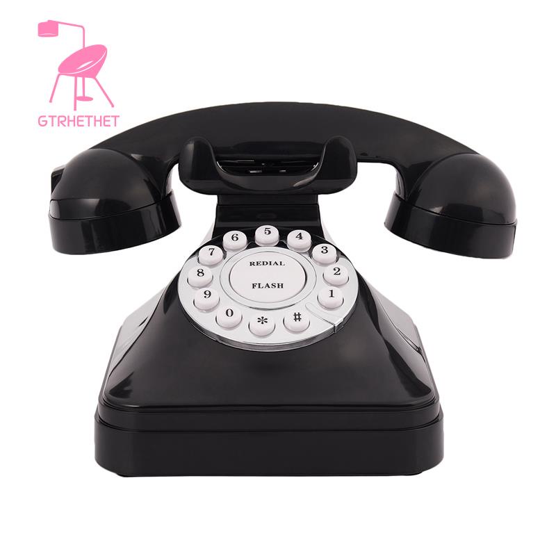 Điện Thoại Để Bàn Bằng Nhựa Phong Cách Cổ Điển Vintage