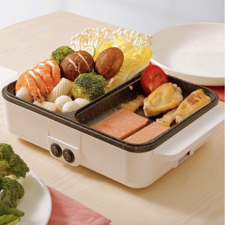 Bếp điện đá nấu ăn HotPot BBQ đa năng 1200W - King Garden