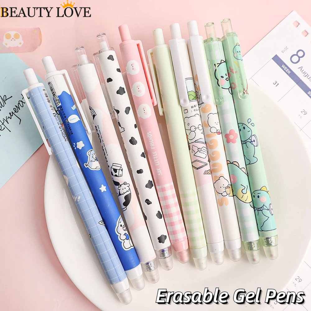 Bút Mực Gel Ngòi 0.5mm In Họa Tiết Hoạt Hình Dễ Thương