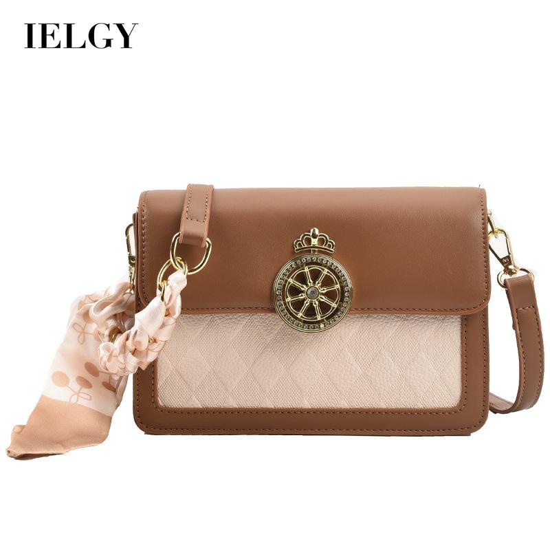 Túi Đeo Vai Hình Vuông Cỡ Nhỏ Màu Sắc Tương Phản Phong Cách Cổ Điển Thời Trang Cho Nữ