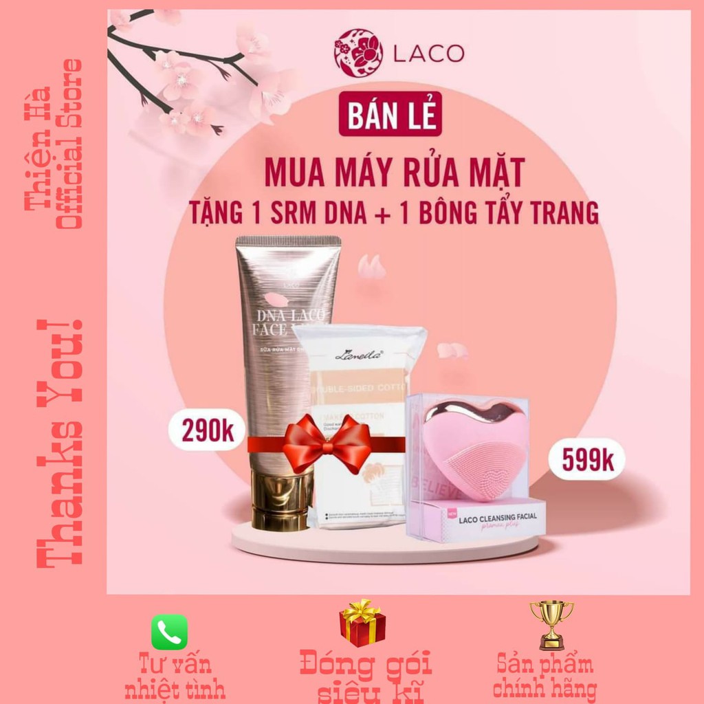 [GIẢM SỐC] MUA 1 ĐƯỢC 3❤️Feeship ♥️ MÁY RỬA MẶT LACO LUXURY MỚI ĐÁNH TAN BỌNG HÀM,BỌNG CẰM VÀ BỌNG MẮT