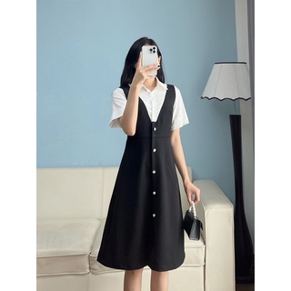 Váy thiết kế giả cổ yếm