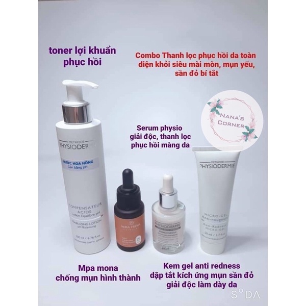 Nước Hoa Hồng Cho Da Nhạy Cảm Physiodermie Stabilizing