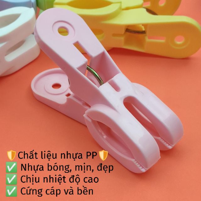 Combo 5 cái KẸP PHƠI ĐỒ - QUẦN ÁO LỚN nhựa PP siêu bền