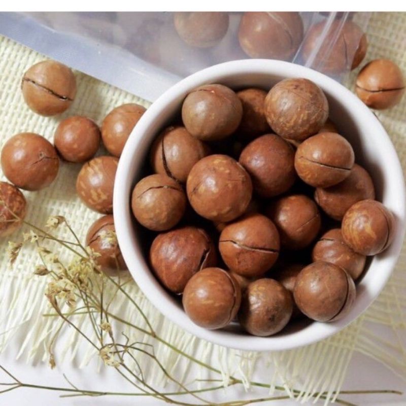 Lọ 500g macca nứt tự nhiên bao ngon