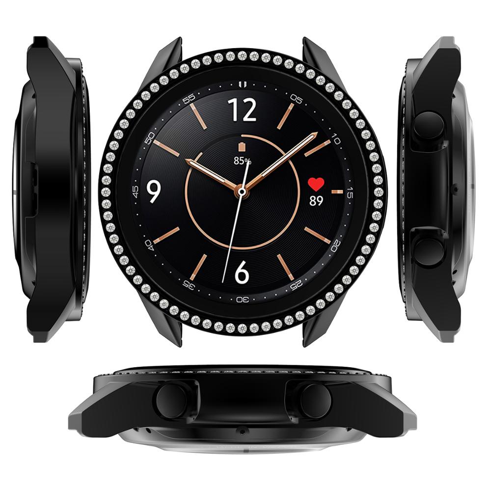 Ốp bảo vệ mặt đồng hồ đính đá lấp lánh dành cho Samsung Galaxy Watch 3 41MM 45MM