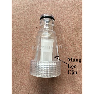 Đầu lọc nước - cút nước máy rửa xe có màng lọc