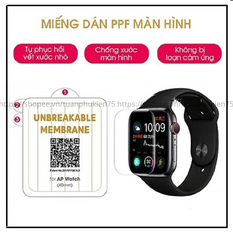 PPF Ap Watch 👾 FREESHIP 👾 Skin Dán PPF Ap Watch Series 1/2/3/4/5 Chống Trầy Xước Màn Hình - MOBILE89