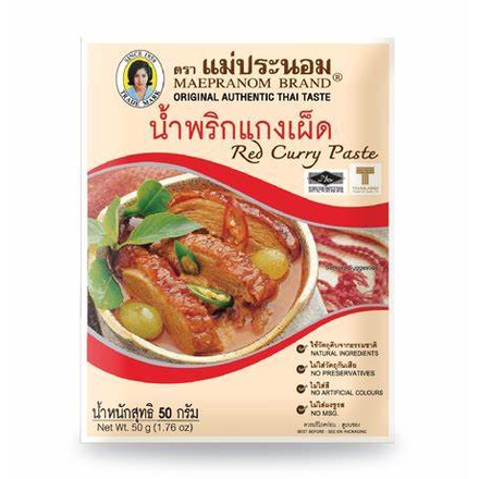 Gia Vị Cà Ri Đỏ/Xanh/ Vàng Maepranom Red/ Green Curry Paste, Tomyum Kanokwan curry 380g Thái Lan