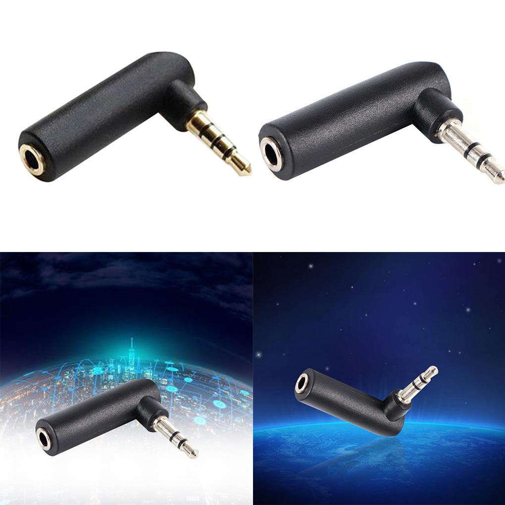 Đầu Nối Chuyển Đổi Âm Thanh 3 Phần 90 Độ 3 5mm 3 5mm Male Sang Female