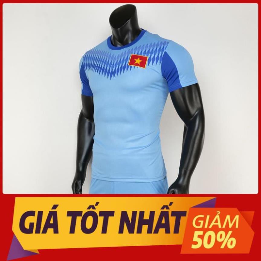 6/6 hàng chính hãng -  Bộ quần áo đá bóng áo đá banh thể thao nam Việt Nam áo tập 2020 Vải dệt kim  ྃ