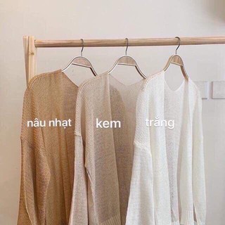 Áo khoác cardigan len tơ mỏng