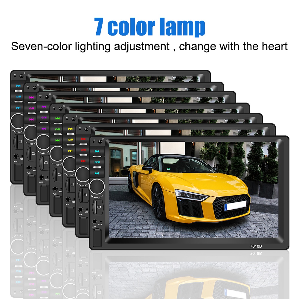 Máy nghe nhạc MP5 7010B /7012B/7018B 2Din HD 7" đa phương tiện cho xe hơi
 | BigBuy360 - bigbuy360.vn