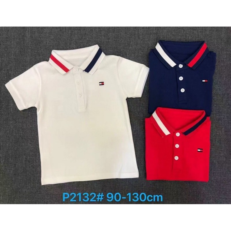 Áo phông POLO có cổ cho bé trai chất cotton