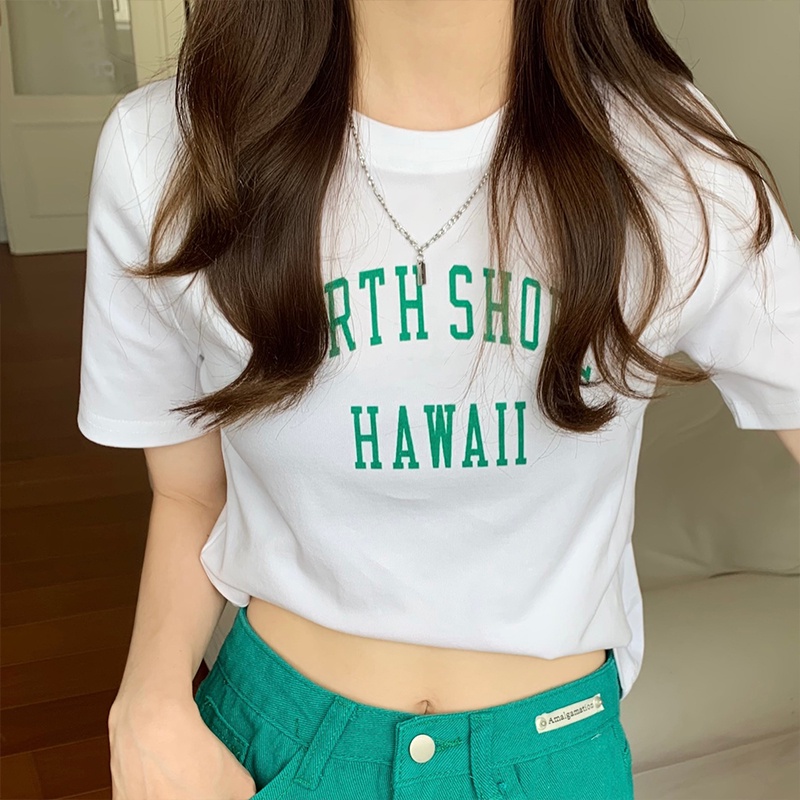 Áo Thun Nữ Tay Ngắn Màu Trơn 51110