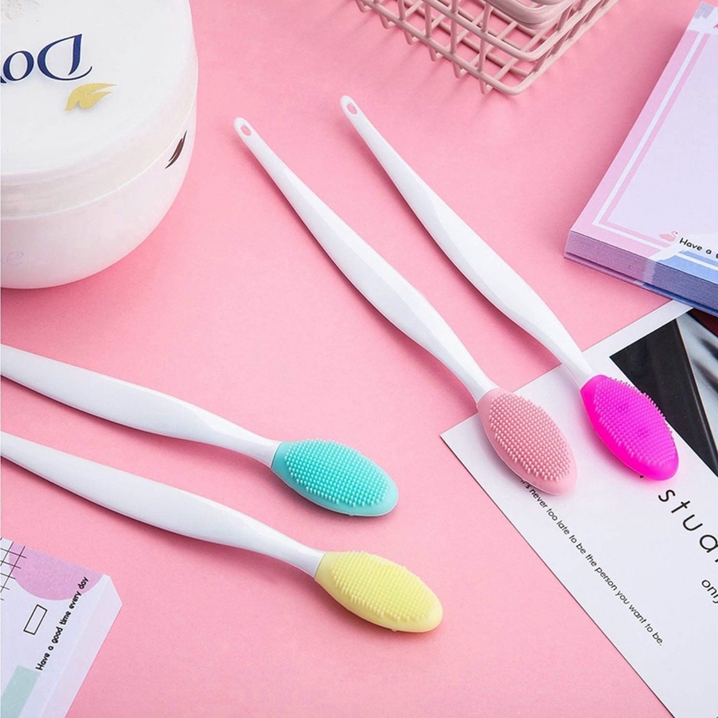 Cọ rửa mặt silicon 2 mặt tẩy tế bào chết
