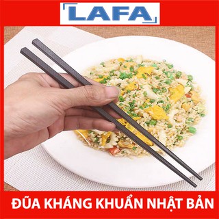 [CHỊU NHIỆT TỚI 200 ĐỘ] Đũa Kháng Khuẩn Nhật Bản Shikisai NHẬT BẢN - Chịu Nhiệt, Chống mốc, chống trơn (Hộp 10 Đôi)