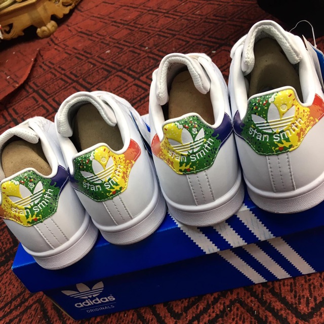 Giày Adidas stansmith gót vảy sơn
