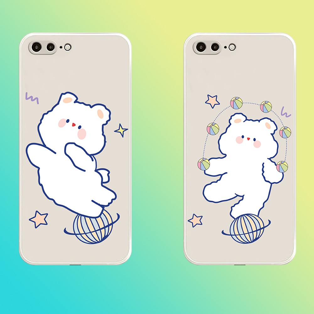 Ốp lưng Xiaomi Redmi 10/Redmi 9T/Poco X3/....dẻo cạnh vuông bảo vệ camera hình Gấu trắng