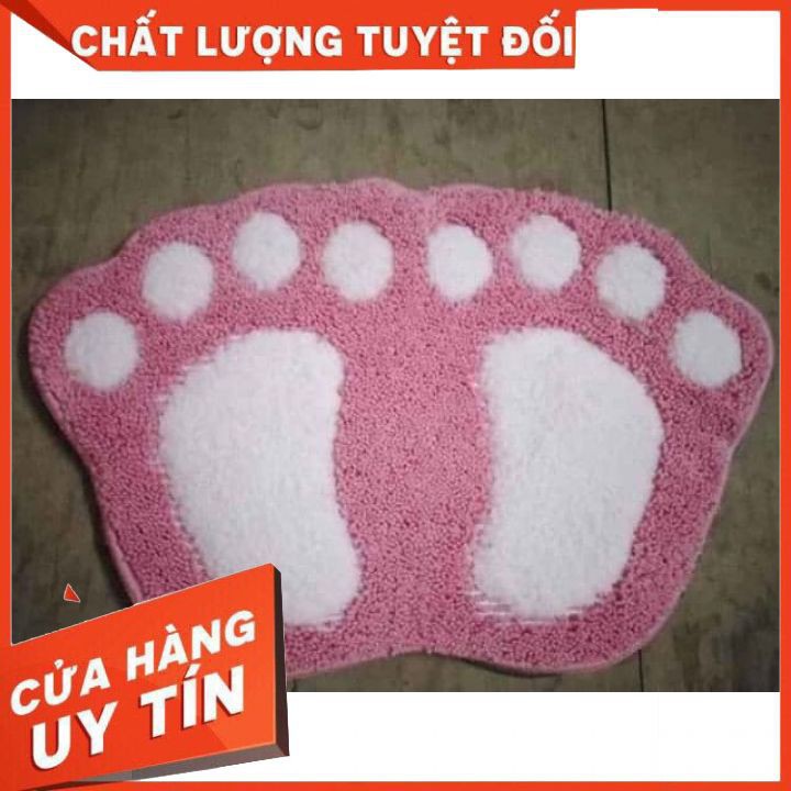 Thảm Lau Chân - Thảm Lót Hình Bàn Chân (GIAO MÀU NGẪU NHIÊN) (Tổng kho gia dụng giá tốt)