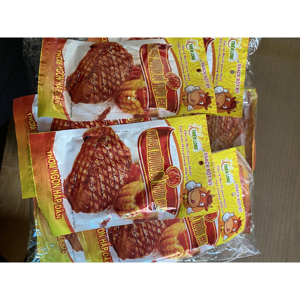 Giá sỉ 1 bịch 50 gói snack Hương Bò Thơm Cay