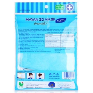 [Giặt được] Set 5 Khẩu Trang Mayan 3D Mask