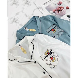 Bộ pyjama lụa Mickey vnxk